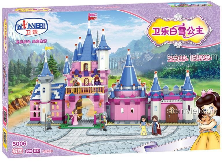 Hộp sản phẩm bộ lắp ghép Lâu đài Bạch Tuyết Winner 5006