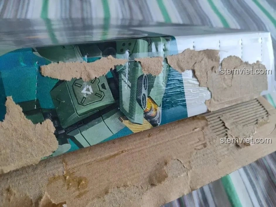 Chi tiết tem dán niêm phong hộp bộ lắp ráp Sluban M38-B1153 Robot Diệt Tận Thế, đảm bảo sản phẩm mới.