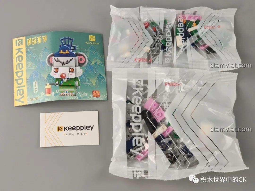 Hộp và túi mảnh ghép Keeppley K10131 Mô hình Chuột Tổng Quản, bộ lắp ghép Chuột Tổng Quản, đồ chơi mô hình Linh vật Chuột Hoàng Gia, cho bé 6 tuổi, giá tốt