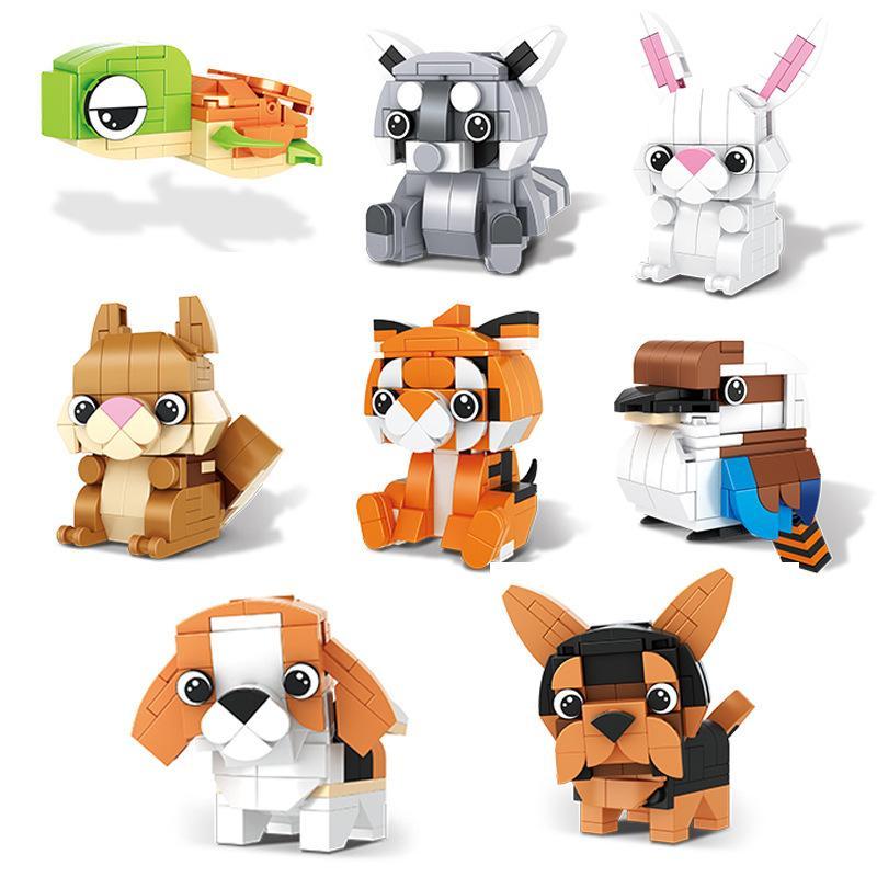 Bộ Lắp Ghép Động Vật Sáng Tạo HSANHE 30003-8 (8 Mẫu) - Rùa