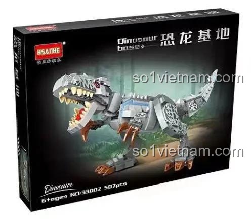 Hộp sản phẩm bộ lắp ghép khủng long bạo chúa HSANHE 33002
