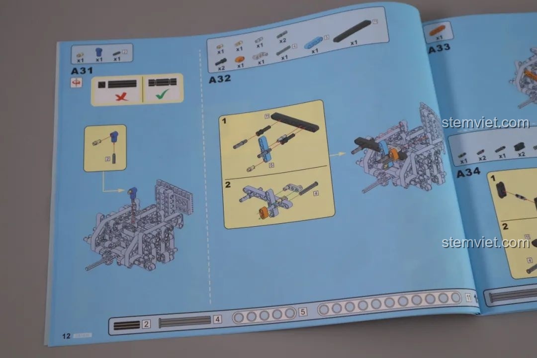 Các mảnh ghép CaDA Humvee H1 quân sự với nhiều màu sắc khác nhau, giúp dễ dàng tìm kiếm.