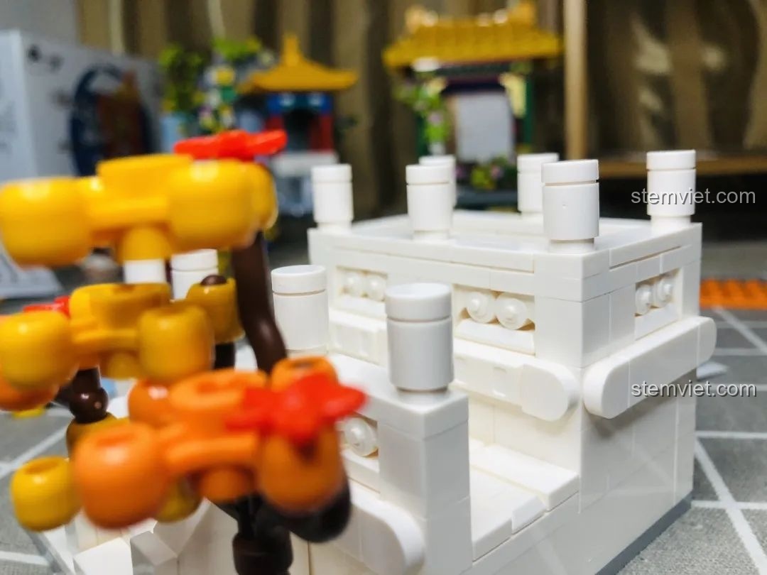 Hướng dẫn lắp ghép phần trên và phần dưới của mô hình Wekki 506004 Cảnh Thu.