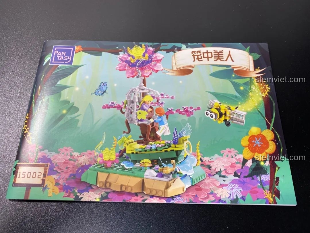 Sách hướng dẫn đồ chơi lắp ráp Pantasy 15002 Mỹ Nhân Trong Lồng, hướng dẫn lắp ghép bộ Pantasy Fantasy Forest