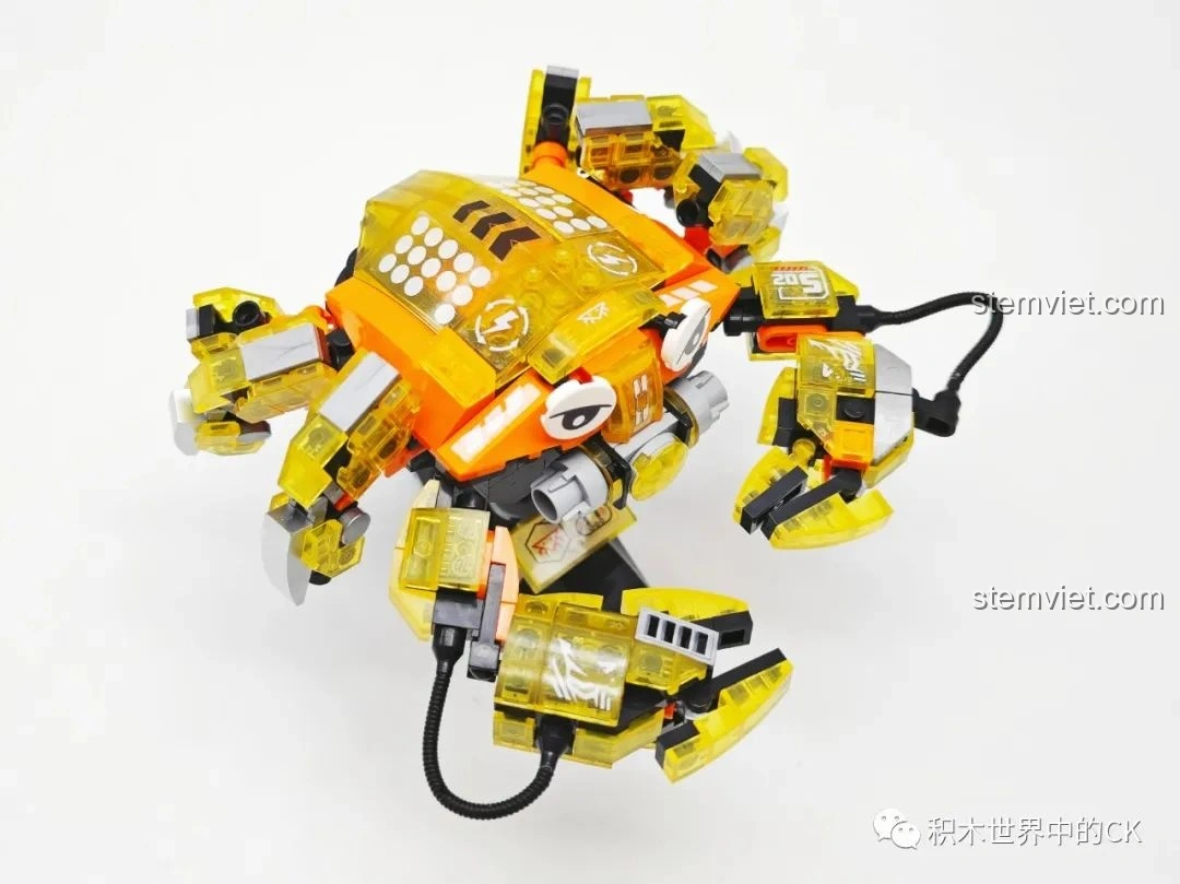 Sách hướng dẫn lắp ráp mô hình Cá Đuối trong bộ lắp ghép sinh vật biển sâu Zhe Gao 662001, minh họa rõ ràng.