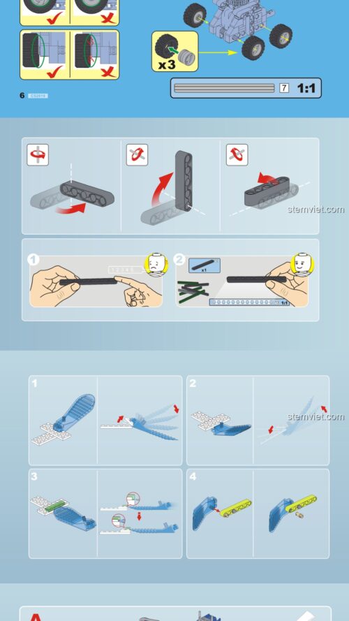 Hướng dẫn lắp ráp CaDA C52019 Xe Tải Biến Hình Robot PDF