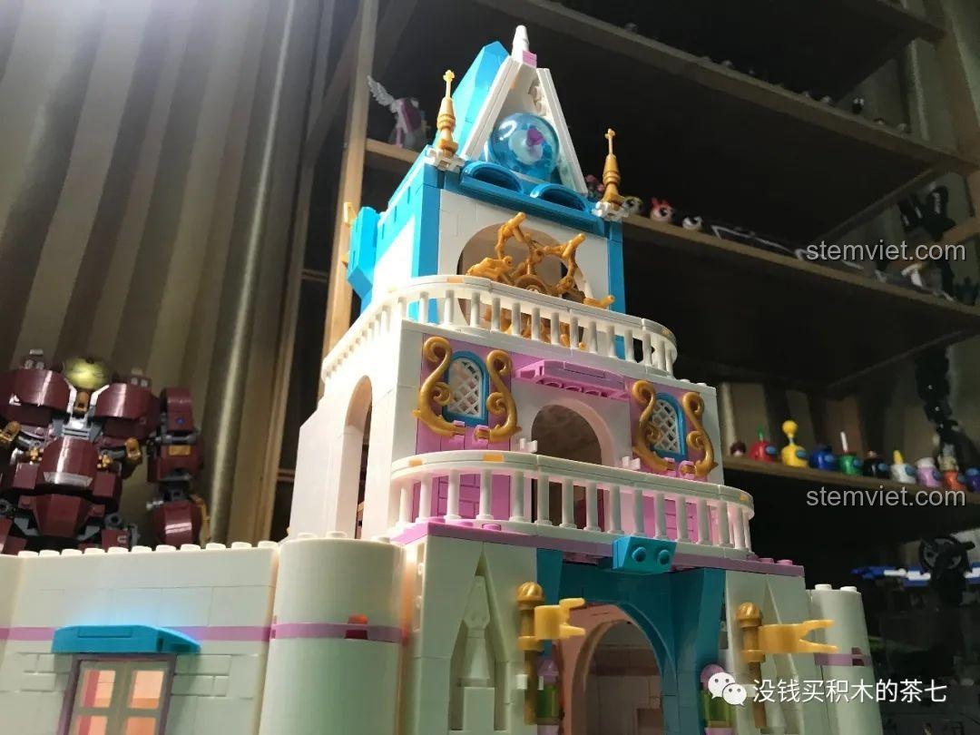 Hướng dẫn lắp ráp các tháp phụ và tường bao trong gói số 4 của bộ SEMBO 604003.