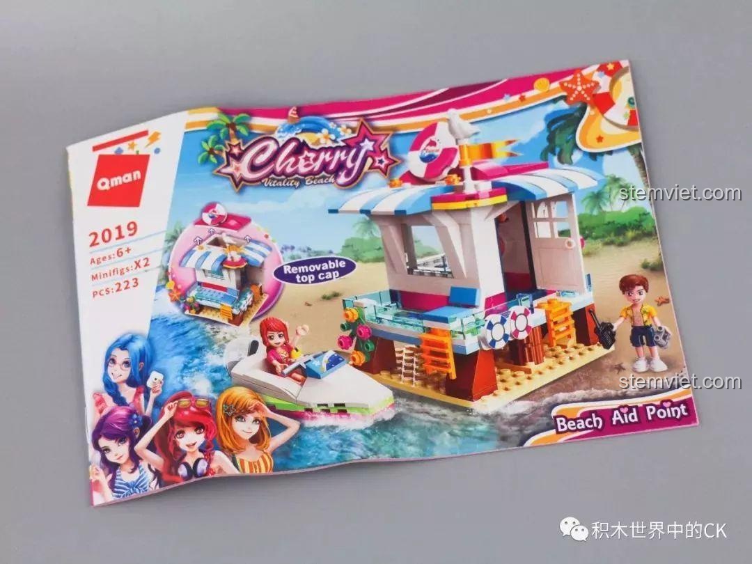 Sách hướng dẫn lắp ráp của bộ QMAN 2019 Nhà Cứu Hộ Bờ Biển của Cherry.