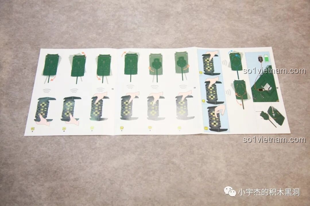 Tờ hướng dẫn sử dụng bộ phận điện và điều khiển từ xa cho xe tăng Sluban M38-B0850.