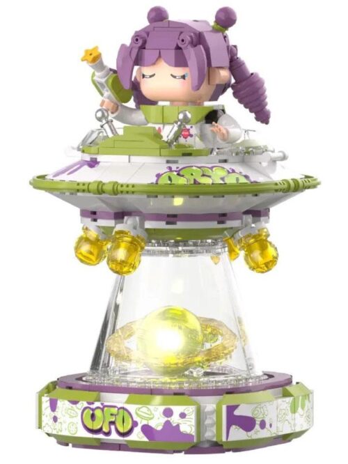 Mô hình đèn ngủ UFO phi hành gia iambrick 30202 với thiết kế độc đáo, món quà sáng tạo cho bé gái 8 tuổi.