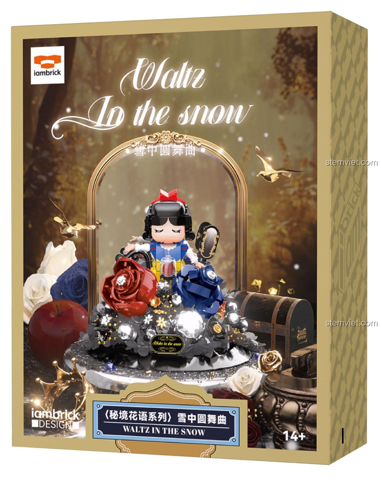Hộp bộ lắp ghép Bạch Tuyết Vũ Điệu Tuyết Trắng Iambrick 30501, đồ chơi mô hình Bạch Tuyết giá rẻ, quà tặng ý nghĩa.