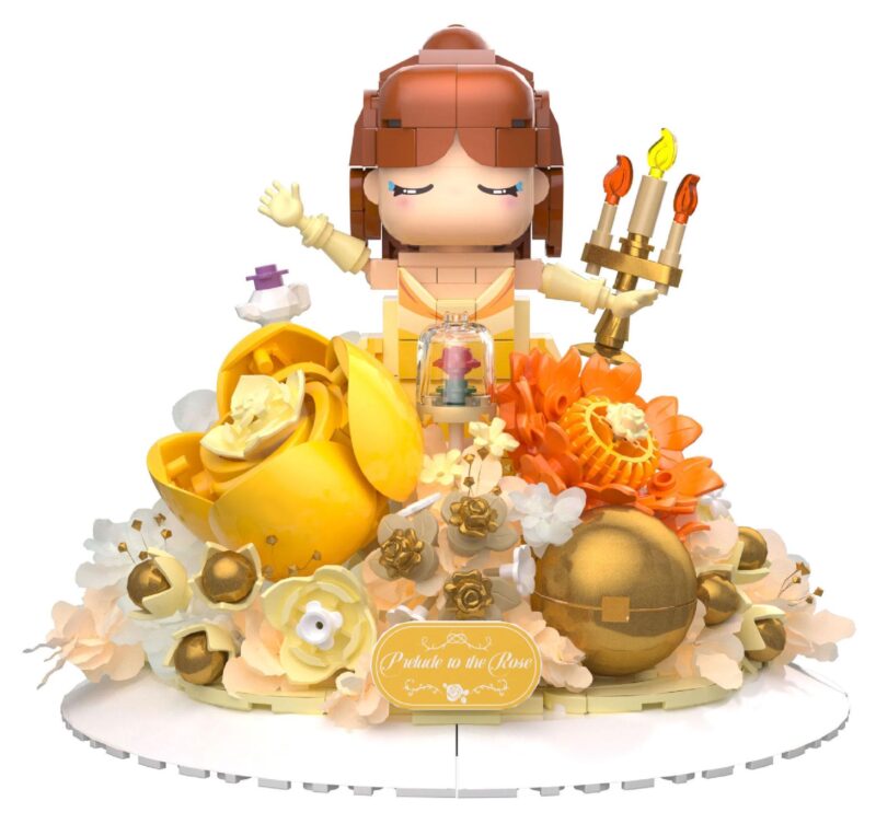 Bộ lắp ghép Mô hình công chúa Belle iambrick 30504, đồ chơi mô hình cô gái hoa hồng, đồ chơi sáng tạo cho con gái 14 tuổi, giá tốt