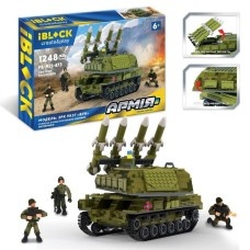Bộ đồ chơi iBlock PL-920-124 Xe Phóng Tên Lửa Quân Sự với 1248 mảnh ghép, phù hợp cho con trai 6 tuổi, chất lượng cao, giá tốt.
