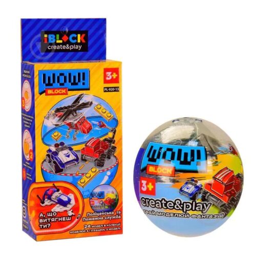 iBlock PL-920-13 bộ đồ chơi lắp ghép xe cảnh sát và cứu hỏa cho bé trai 3 tuổi