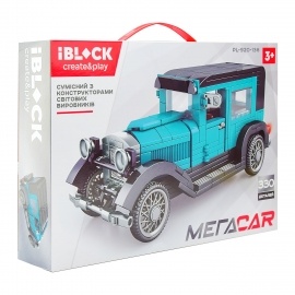 Bộ lắp ghép iBlock PL-920-136 Xe Ford Model A cổ điển, đồ chơi lắp ráp cho bé trai 6 tuổi, giá tốt, có động cơ kéo lùi.