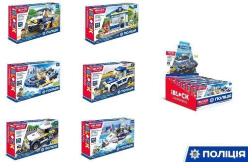 Bộ đồ chơi City Police iBlock PL-920-20 cho bé trai 3 tuổi, có 2 mẫu lắp ráp, thế giới cảnh sát