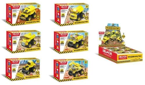 iBlock PL-920-24: Bộ đồ chơi lắp ghép xe công trình mẫu 57, 3+ tuổi, Con trai, Lắp ráp 2 mẫu