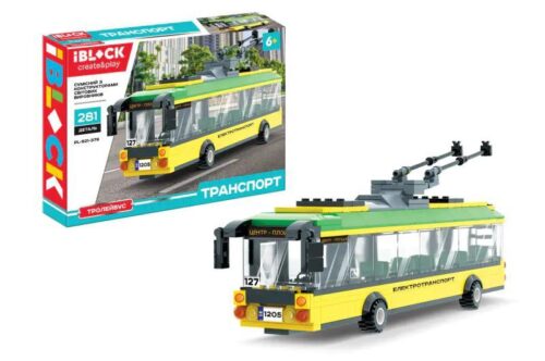 Bộ lắp ghép Xe buýt điện iBlock PL-921-379, đồ chơi mô hình xe buýt điện thành phố cho bé trai 6 tuổi, giá tốt.