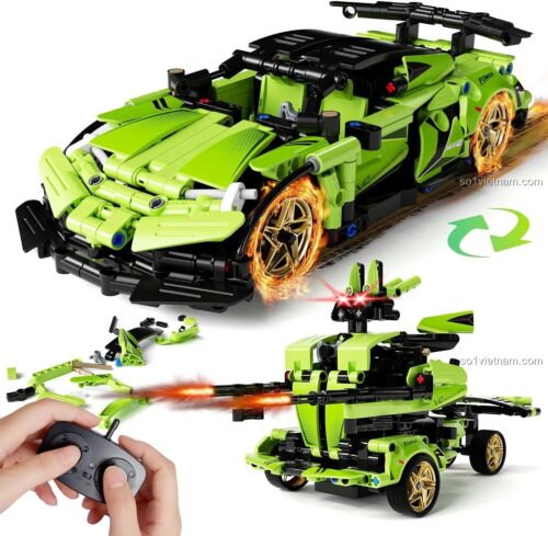bộ xếp hình Robot biến hình Lamborghini QIHUI, IM.Master 8042 biến hình thành robot, có điều khiển từ xa, phù hợp bé trai 8 tuổi, giá tiết kiệm.