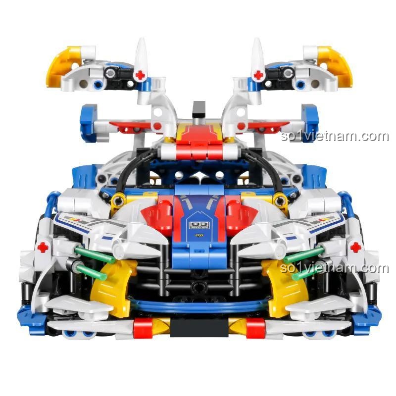 Siêu xe Apollo WZ10 9810, Xe đua Apollo WZ10 IM.Master, cận cảnh mặt trước mô hình siêu xe Apollo WZ10, thiết kế mạnh mẽ, phù hợp con trai 8 tuổi