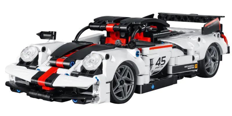 bộ lắp ráp Siêu xe Pagani Zonda, mô hình xe thể thao trắng đen đỏ, phù hợp bé trai 8 tuổi trở lên, giá tốt.