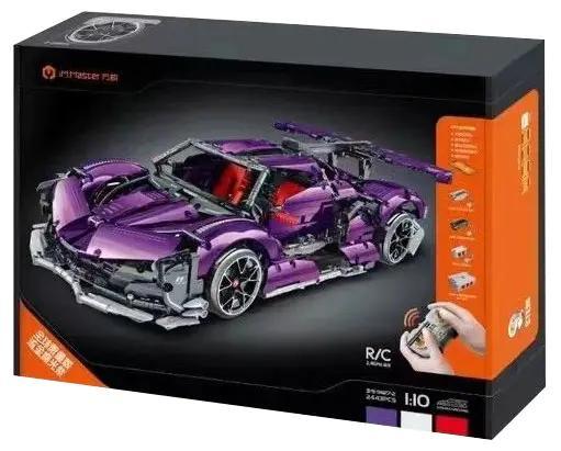 Bộ lắp ráp IM.Master QIHUI 9827-2 Siêu xe Apollo điều khiển từ xa, tỉ lệ 1:10, 2443 mảnh ghép, màu tím độc đáo, giá tốt cho bé trai 8 tuổi.