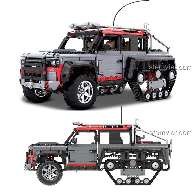 Đồ chơi mô hình i'm V 42010 Xe Land Rover Defender Bán Xích Prinoth với thiết kế kỹ thuật tinh xảo, bộ lắp ghép xe địa hình cho con trai 8 tuổi