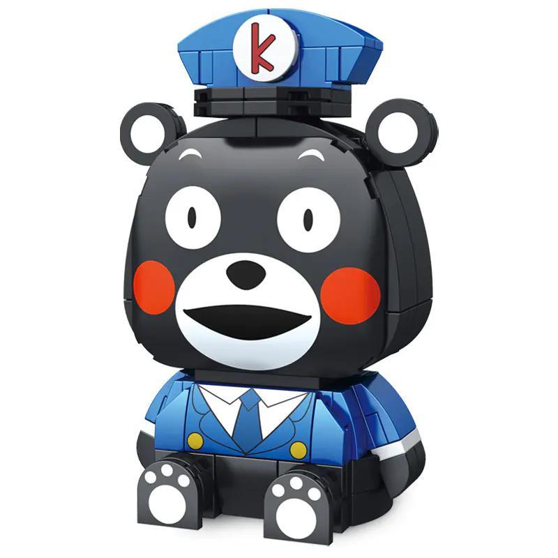 bộ lắp ghép Gấu Kumamon Inbrixx 880002 Trưởng Tàu chính diện, đồ chơi mô hình Linh vật Kumamon dễ thương cho bé 6 tuổi giá tốt