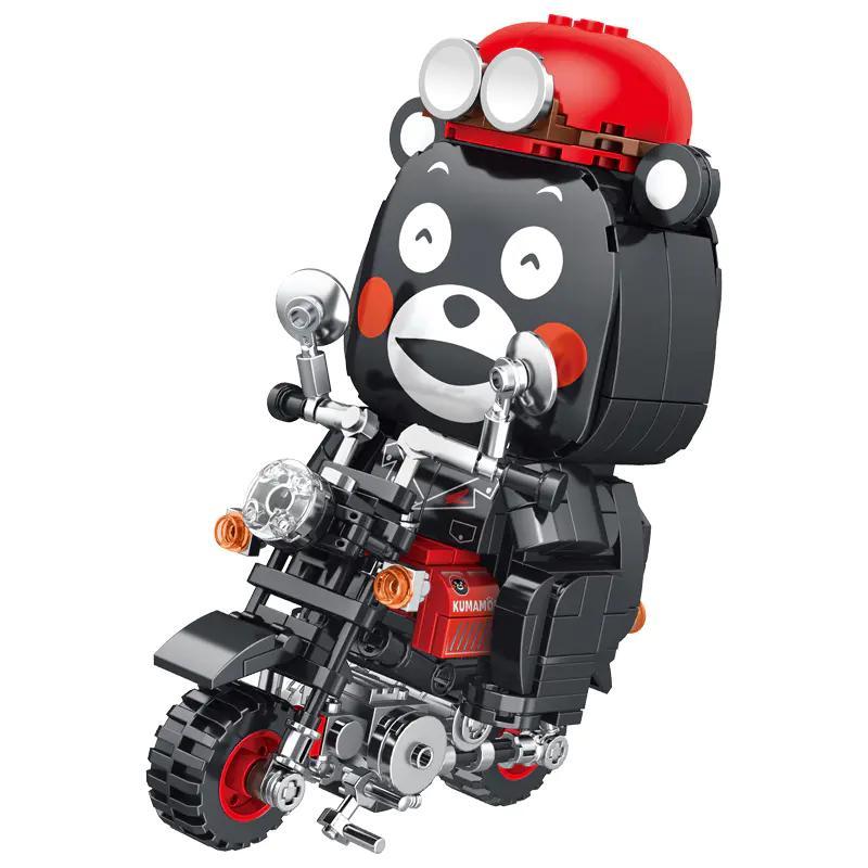 Bộ lắp ghép Kumamon Inbrixx 880008 Xe mô tô Kumamon chính diện, đồ chơi lắp ráp Gấu Kumamon cho bé trai bé gái 6 tuổi, giá tốt