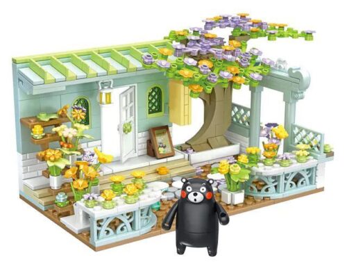 Bộ lắp ghép Cửa hàng hoa Kumamon Inbrixx 880014 đáng yêu, mô hình cửa hàng hoa chi tiết cao cho bé gái 6 tuổi, giá tốt