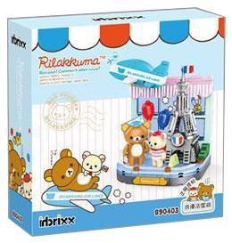 Hộp bộ lắp ráp Gấu Rilakkuma inbrixx 890403, đồ chơi cho bé gái 6 tuổi.