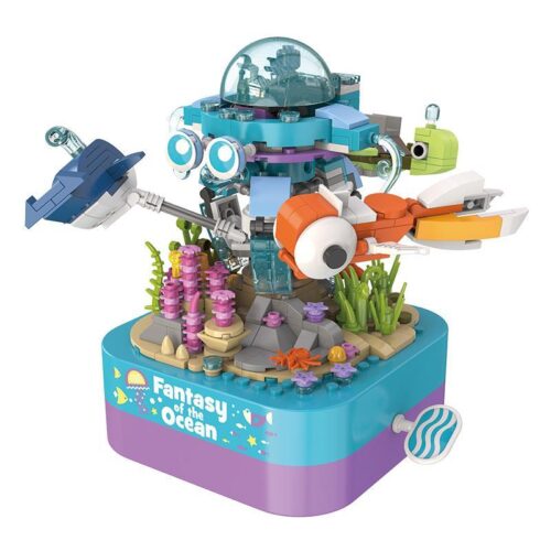 Bộ đồ chơi hộp nhạc đại dương JAKI JK1501 515 mảnh ghép, tái hiện thế giới biển sâu huyền ảo, phù hợp bé gái 8 tuổi, giá tốt.
