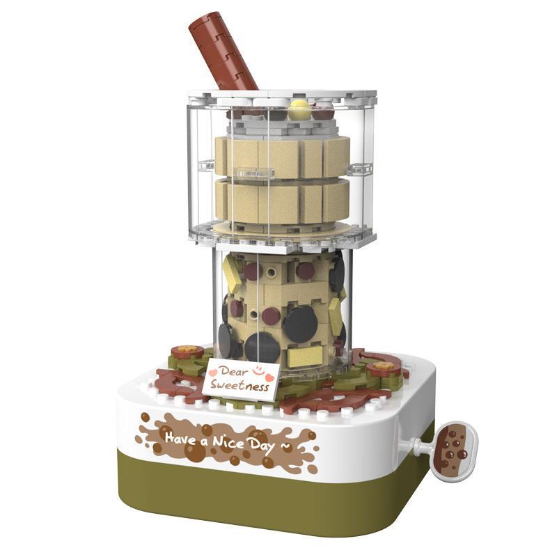Bộ đồ chơi lắp ráp JAKI JK1802 Hộp Nhạc Trà Sữa Tự Làm, mô hình hộp nhạc trà sữa sáng tạo, đồ chơi lắp ghép cho bé gái 6 tuổi, giá tốt.