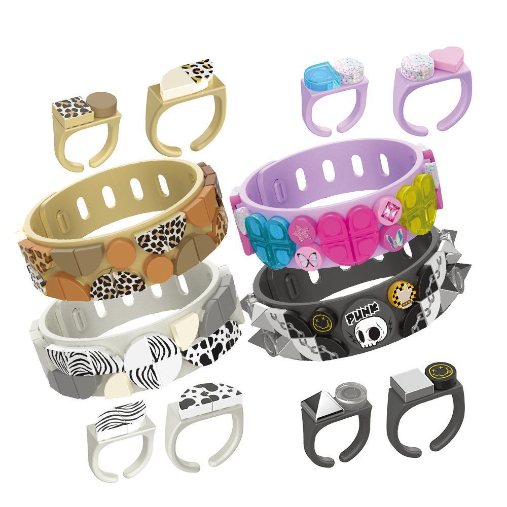 Bộ lắp ghép JAKI JK5201-4 Vòng Tay Thời Trang 52 mảnh, Lắp Được 4 Kiểu Phong Cách Độc Đáo cho bé gái 8 tuổi, giá tốt