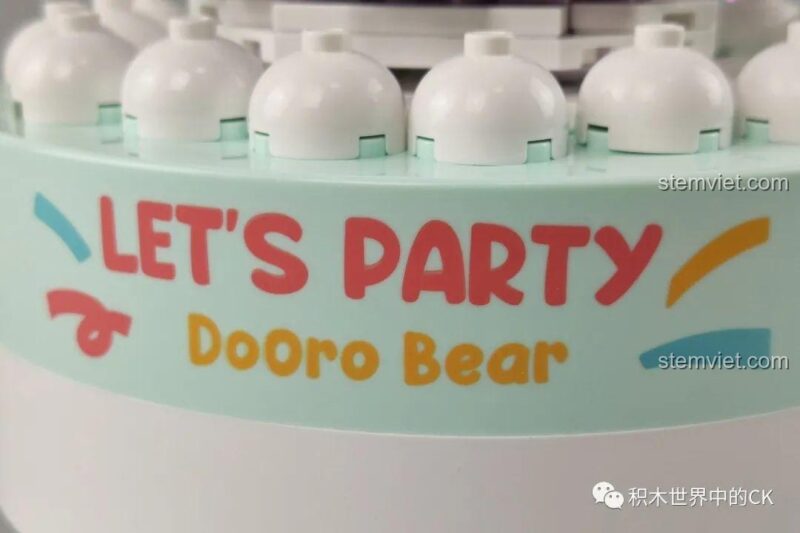 6180 Hộp nhạc Dooro Bear Hộp nhạc Bánh kem gấu Dooro Bear 369 mảnh ghép màu vàng hồng tím trắng xanh lá cho bé gái 8 tuổi giá tốt