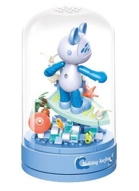 Hộp sản phẩm đồ chơi mô hình JAKI JK6257 Hộp nhạc Cosmos Bear, quà tặng sáng tạo cho bé gái.