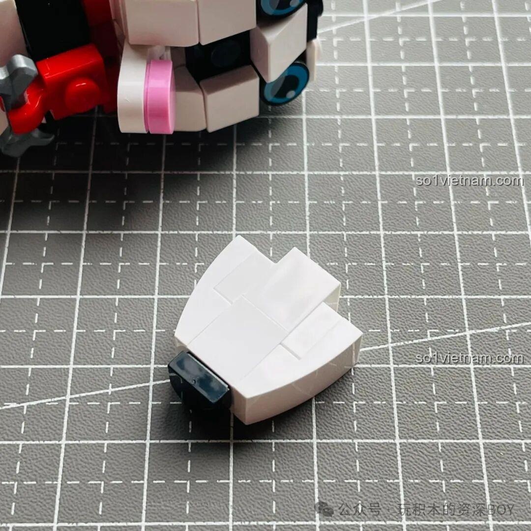 Chi tiết chân trước của mô hình chó Husky JAKI JK8130, được thiết kế để có thể cử động linh hoạt.