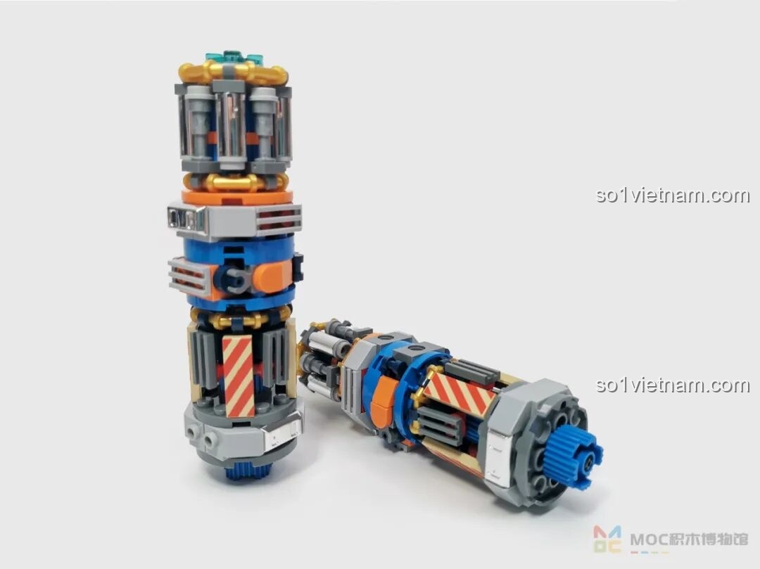 Các bộ phận trợ lực hoàn chỉnh của Tên lửa Bình Minh số 5 JK8501, sẵn sàng gắn vào thân tên lửa.