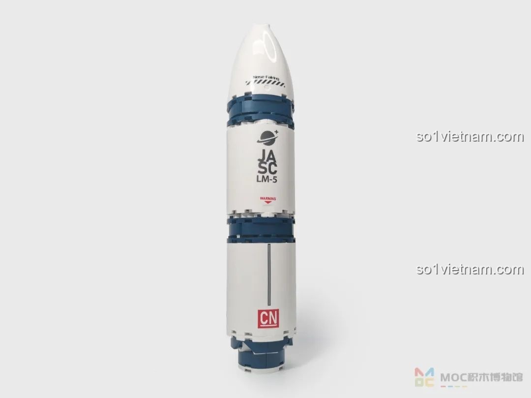 Mô hình Tên lửa Bình Minh số 5 JK8501 hoàn chỉnh với các mảnh in sẵn chữ