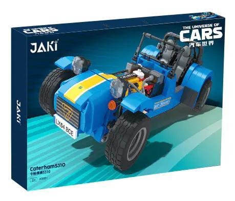 Hộp bộ lắp ráp Caterham Seven 310 JAKI JK9081, đồ chơi mô hình xe đua cho bé trai 8 tuổi, giá tốt