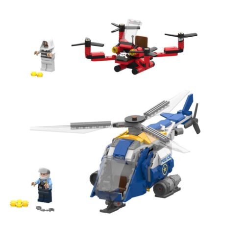 Bộ đồ chơi City Guardians JAKI JK9125 - Trực thăng cảnh sát và drone