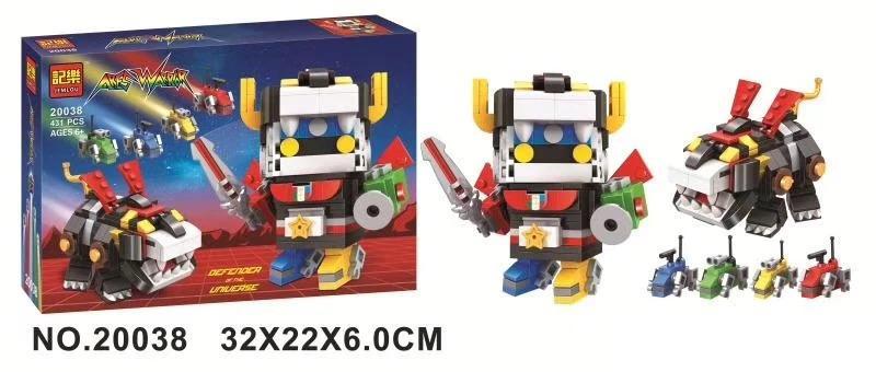 Bộ lắp ghép JEMLOU 20038 Robot Voltron phong cách BrickHeadz, đồ chơi mô hình Dũng sĩ Hesman cho bé trai 6 tuổi giá rẻ.
