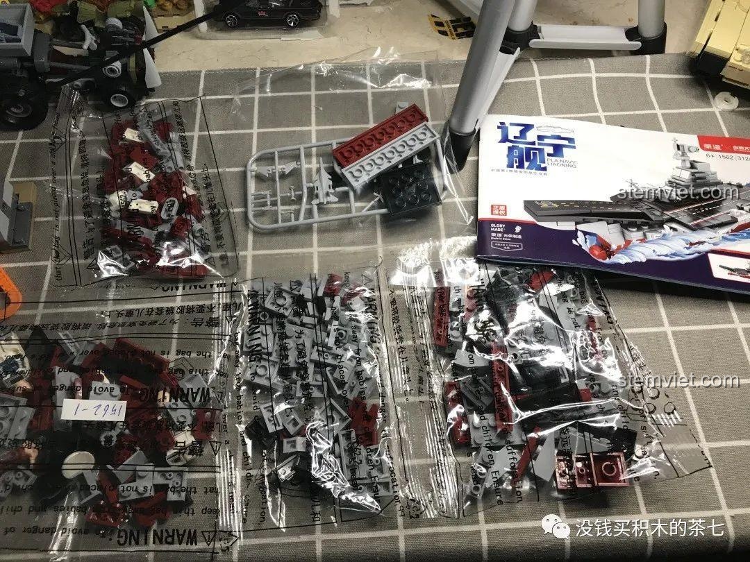 miếng decal dán mô hình Tàu Sân Bay Liêu Ninh Jia Zhi 1562, chi tiết đường băng và ký hiệu