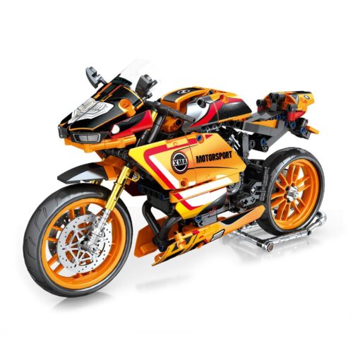 Mô hình Xe máy BMW HP2 màu cam vàng đen đỏ
