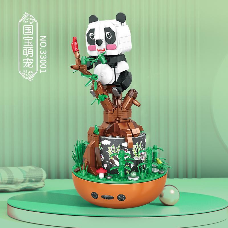 bộ lắp ráp Hộp nhạc gấu trúc Jian Pin 33001 cho bé gái 6 tuổi, giá rẻ, chất lượng cao.