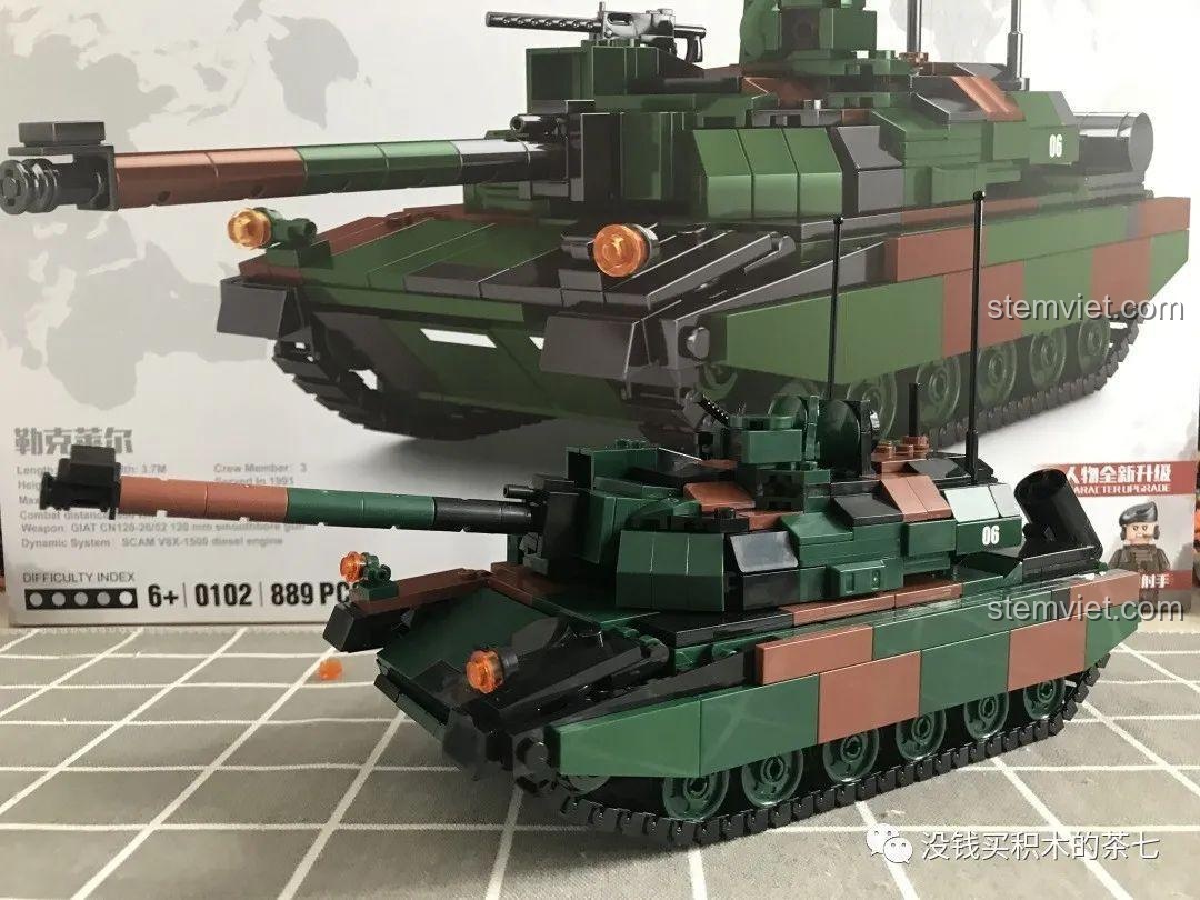 Kính ngắm chỉ huy xe tăng Leclerc 0102, chi tiết được tái hiện chân thực, bộ đồ chơi mô hình Xe Tăng Leclerc.