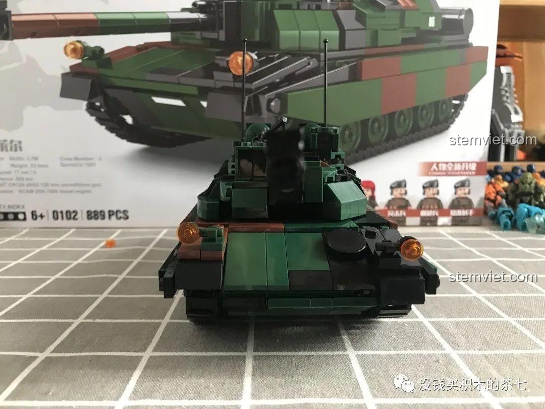 Kính ngắm xạ thủ xe tăng Leclerc 0102, thể hiện sự tinh xảo trong thiết kế, bộ xếp hình SY0102.