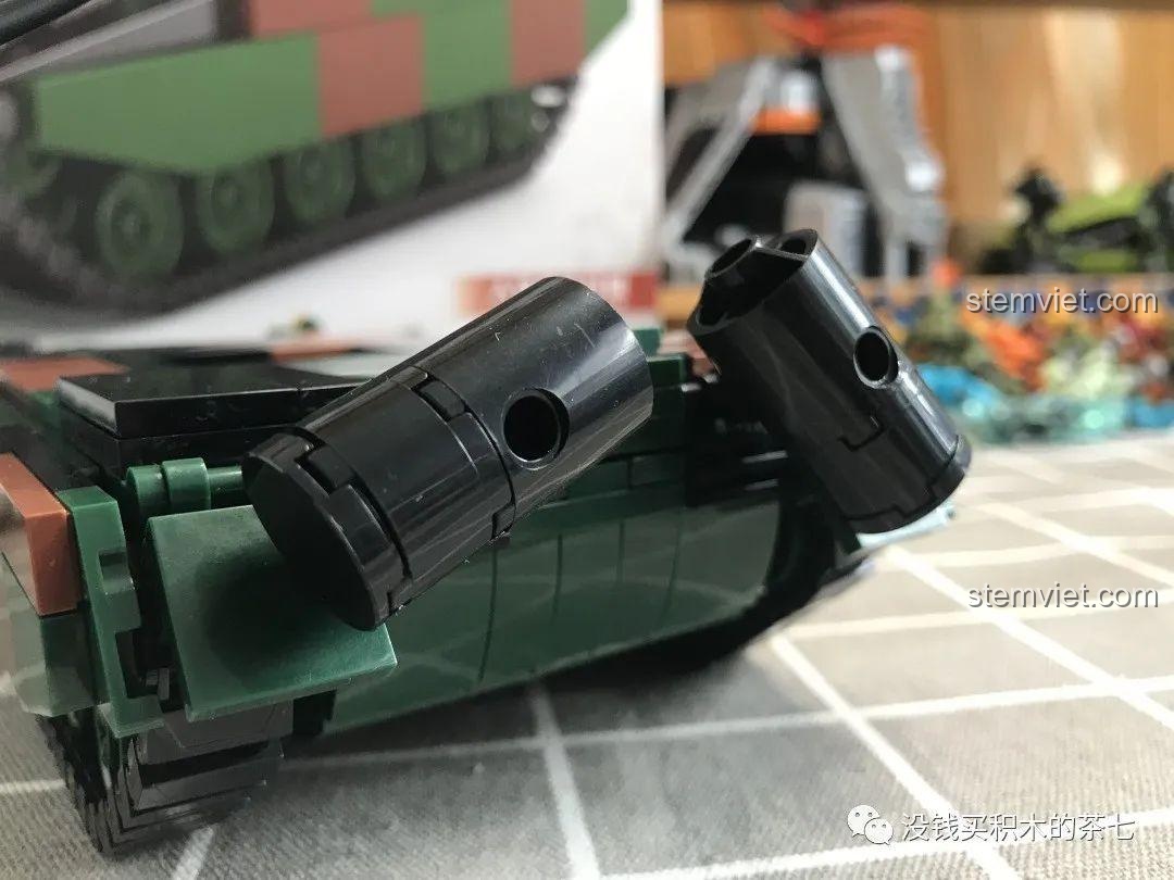 Thùng nhiên liệu phía sau xe tăng Leclerc 0102, chi tiết nhỏ nhưng quan trọng, đồ chơi mô hình chất lượng cao.