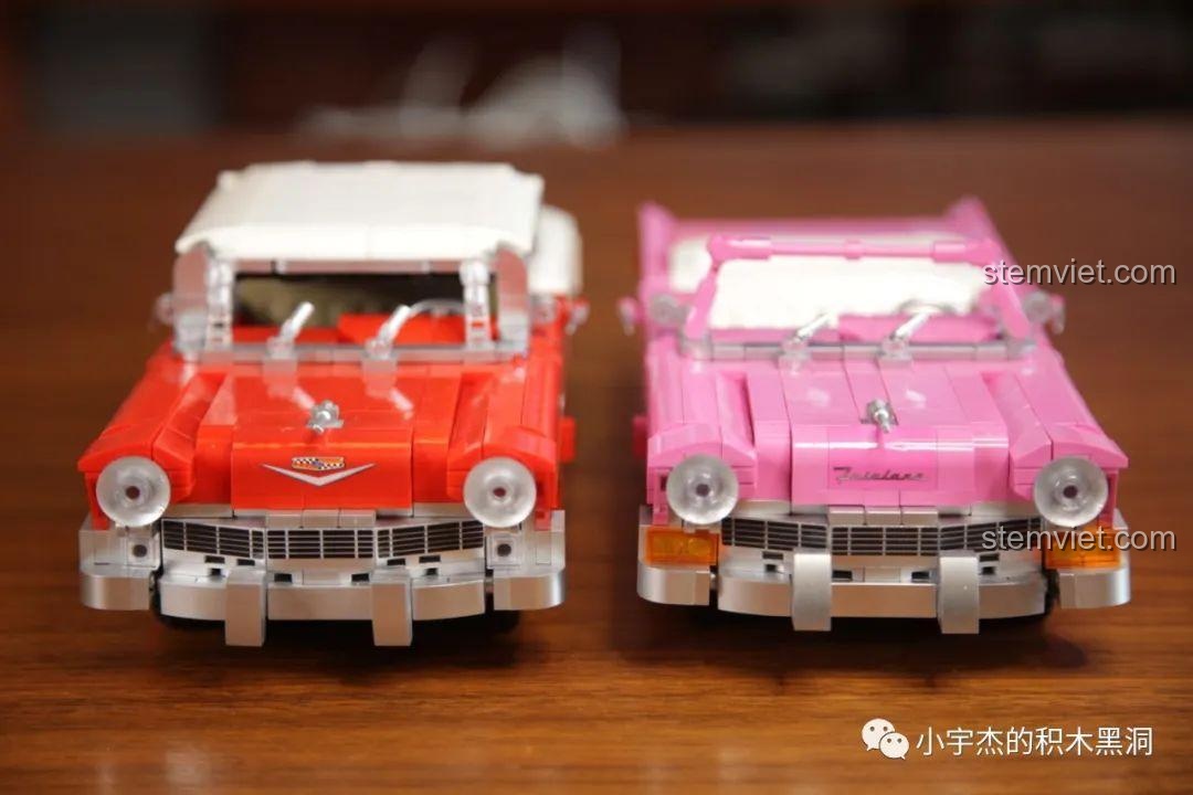 So sánh hai mô hình Chevrolet từ góc nhìn bên hông, cho thấy sự tương đồng về đường nét.