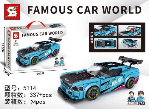 Bộ lắp ráp Xe đua Mitsubishi EVO 9 JIAZHI SY 5114 cho bé trai 6 tuổi, mô hình xe đua chất lượng cao, giá tốt